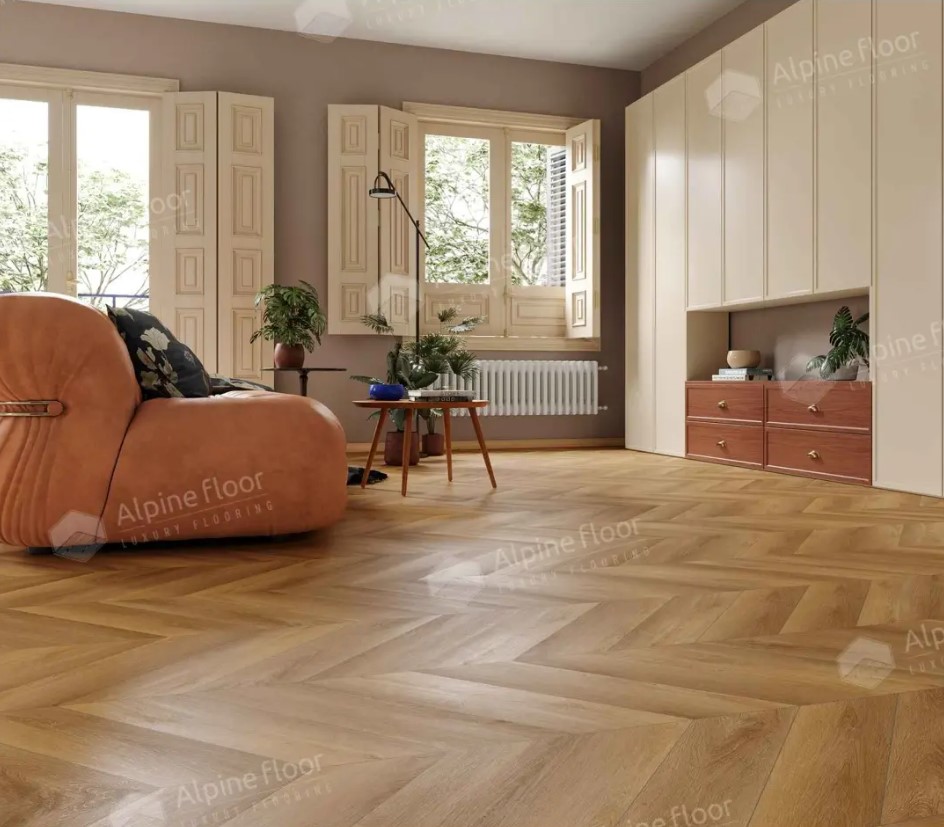 SPC ламинат Alpine Floor Chevron Alpine ECO 18-18 Баварский лес Chevron